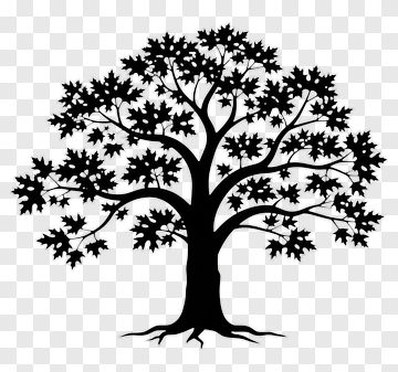 Silhouette Tree PNG