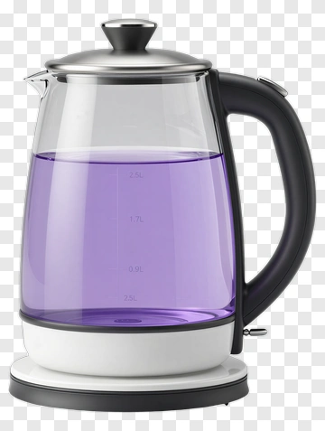 Electric Kettle With Purple Water PNG