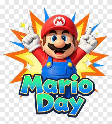 Mario Day Celebration PNG