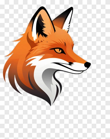 Vector Fox Head Illustration PNG