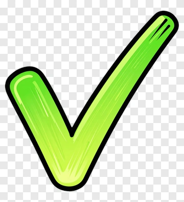 Green Check Mark Illustration PNG