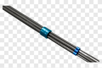 Steel Wire With Blue Connectors PNG