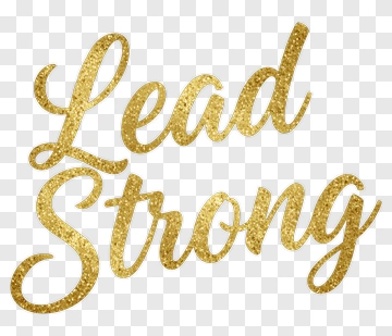 Lead Strong Text Design PNG