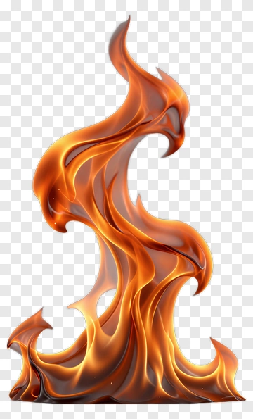 Stylized Flame Element PNG