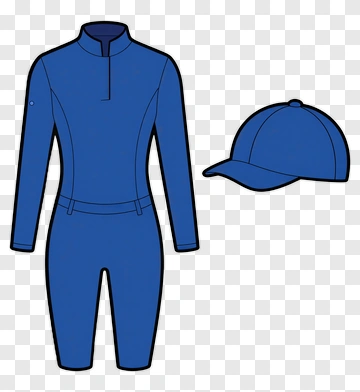 Blue Sports Outfit With Cap PNG