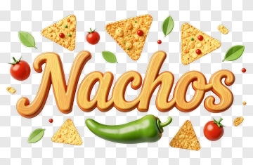 Nachos With Tortilla Chips And Vegetables PNG