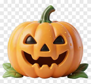 Halloween Pumpkin Candy Bucket PNG