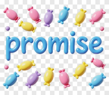 Colorful Candy Promise PNG