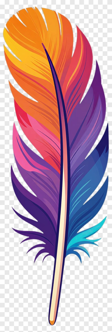 Colorful Feather PNG