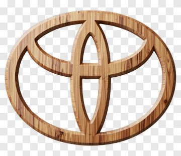 Wooden Toyota Logo PNG