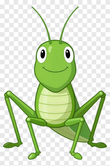 Cartoon Grasshopper PNG