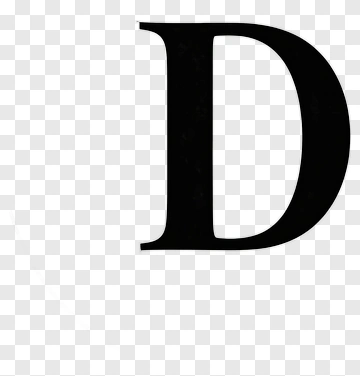 Black Letter D PNG