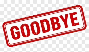 Goodbye Stamp PNG