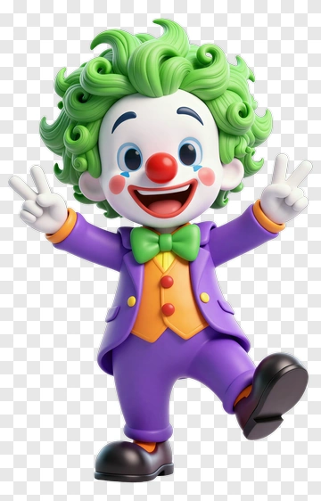 Cartoon Clown Smiling And Waving PNG