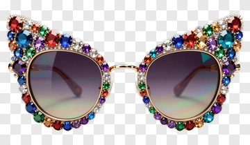 Colorful Cat Eye Sunglasses PNG