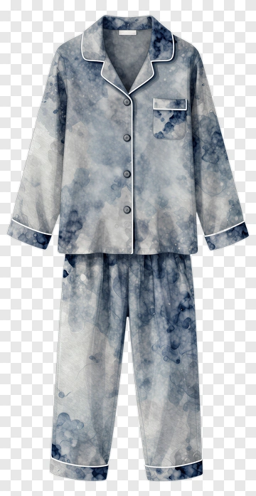 Watercolor Pajama Set PNG