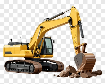Excavator Digging Soil PNG