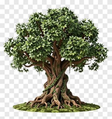 Detailed Tree With Lush Green Foliage PNG
