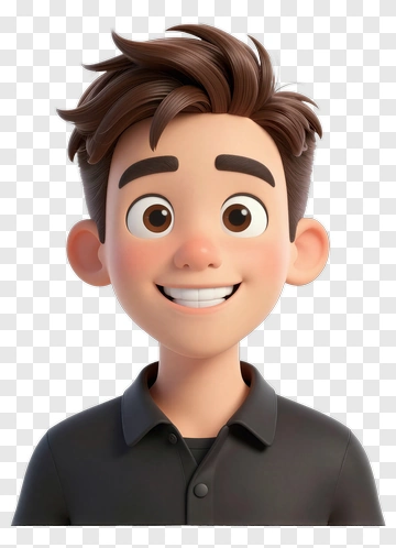 Cartoon Boy Smiling PNG