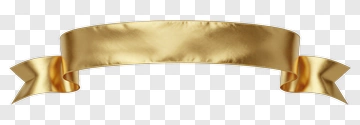 Gold Ribbon Banner PNG