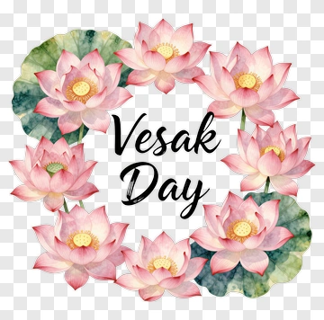 Vesak Day Floral Arrangement PNG