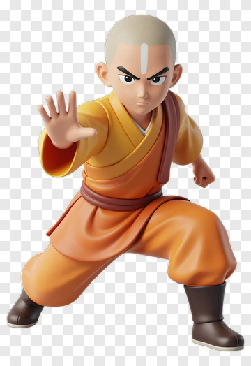 3D Martial Artist In Action Pose PNG