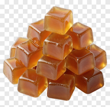 Brown Sugar Cubes Piled Together PNG
