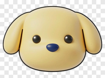 Cartoon Dog Face PNG