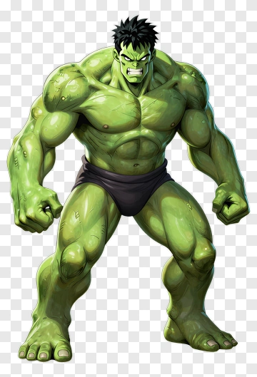 Hulk Character In Comic Style PNG