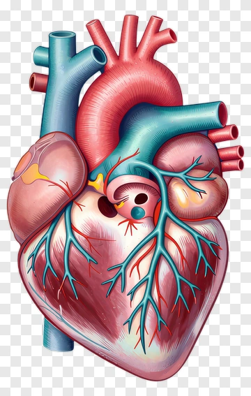Anatomical Heart Illustration PNG