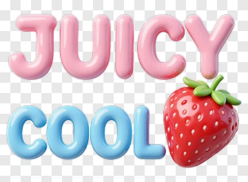Juicy Cool Strawberry PNG