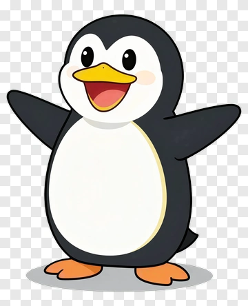 Cartoon Penguin Smiling PNG