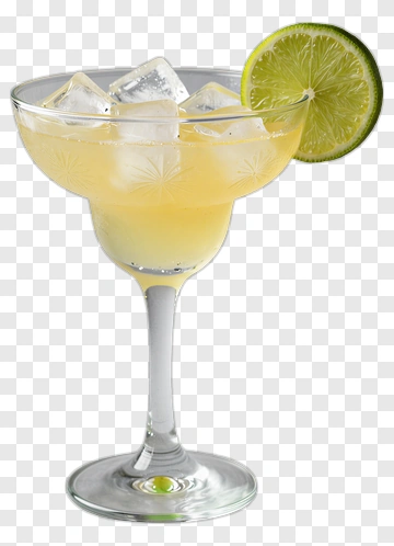 Margarita Cocktail With Lime Slice PNG