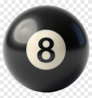 Black Eight Ball PNG