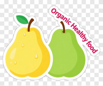 Organic Healthy Food Pears PNG