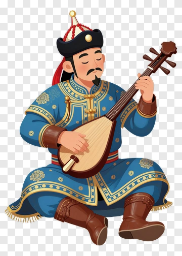 Musician Playing A Traditional Instrument PNG