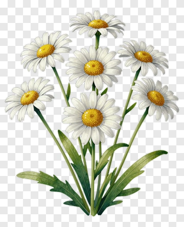 Flower Bouquet Of Daisies PNG
