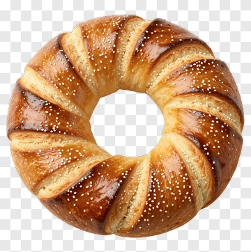 Freshly Baked Pretzel Ring PNG