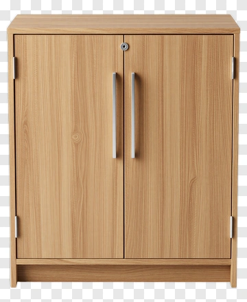 Wooden Storage Cabinet PNG