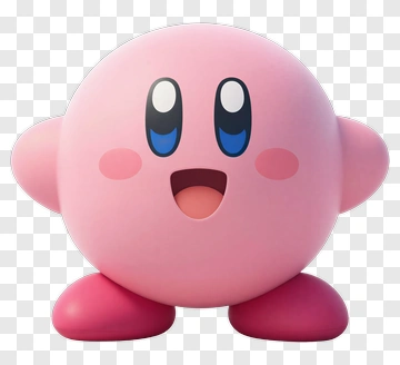 Kirby Character With A Happy Expression PNG