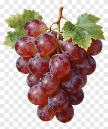 Bunch Of Red Grapes PNG