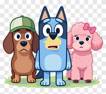 Cartoon Dog Group PNG