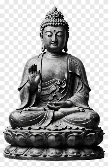 Buddha Statue In Meditation Pose PNG