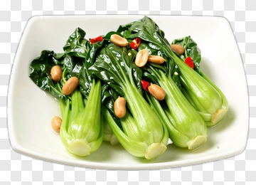 Fresh Bok Choy With Peanuts PNG