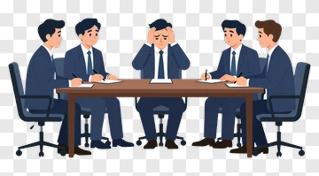 Business Team In A Meeting PNG