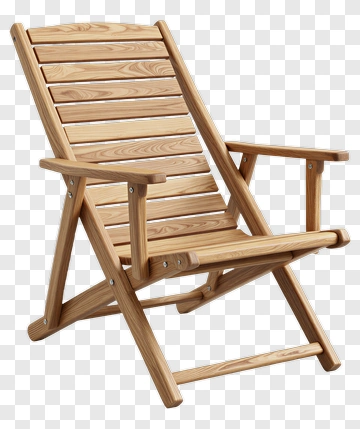 Wooden Folding Chair PNG