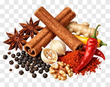 Spices And Herbs Arrangement PNG