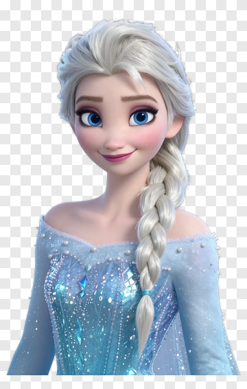Frozen Character Elsa With Braided Hair PNG