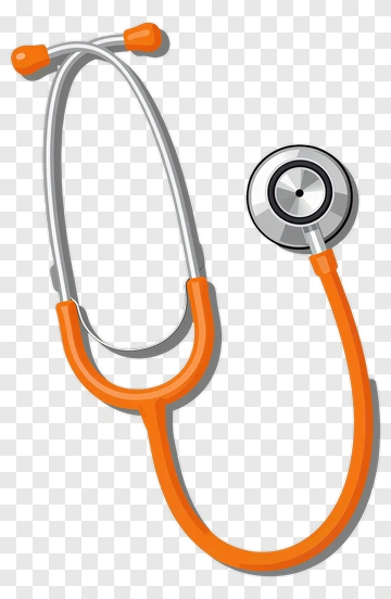 Orange Stethoscope PNG