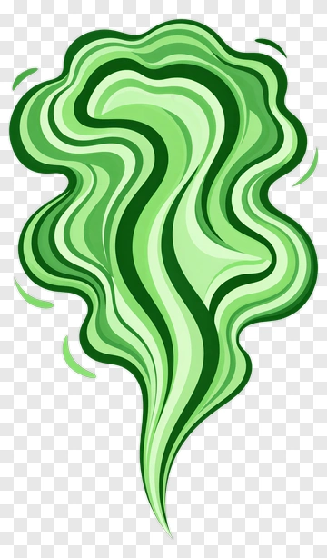Green Swirling Smoke PNG
